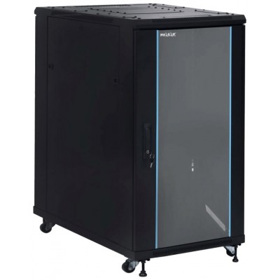PHASAK Armario Rack 19" Phasak Pro 27U  600x1000 Desmontado (Incluye: 2 bandejas de 19? + Regleta electrica 19? + Juego de ruedas +  Ventilacion) en Huesoi